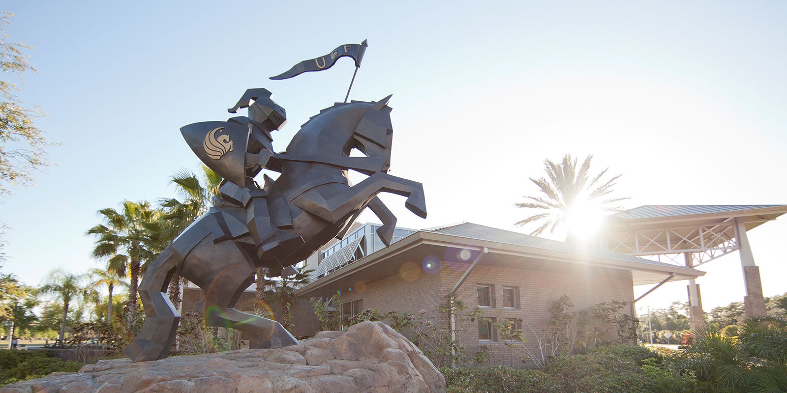Background Image of 첥 Knight on horseback leading the charge to the future of higher education